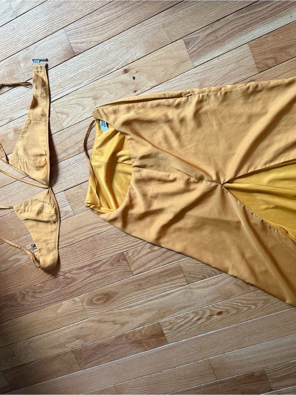 Tiger Mist Mustard Yellow Two-Piece Dress Set